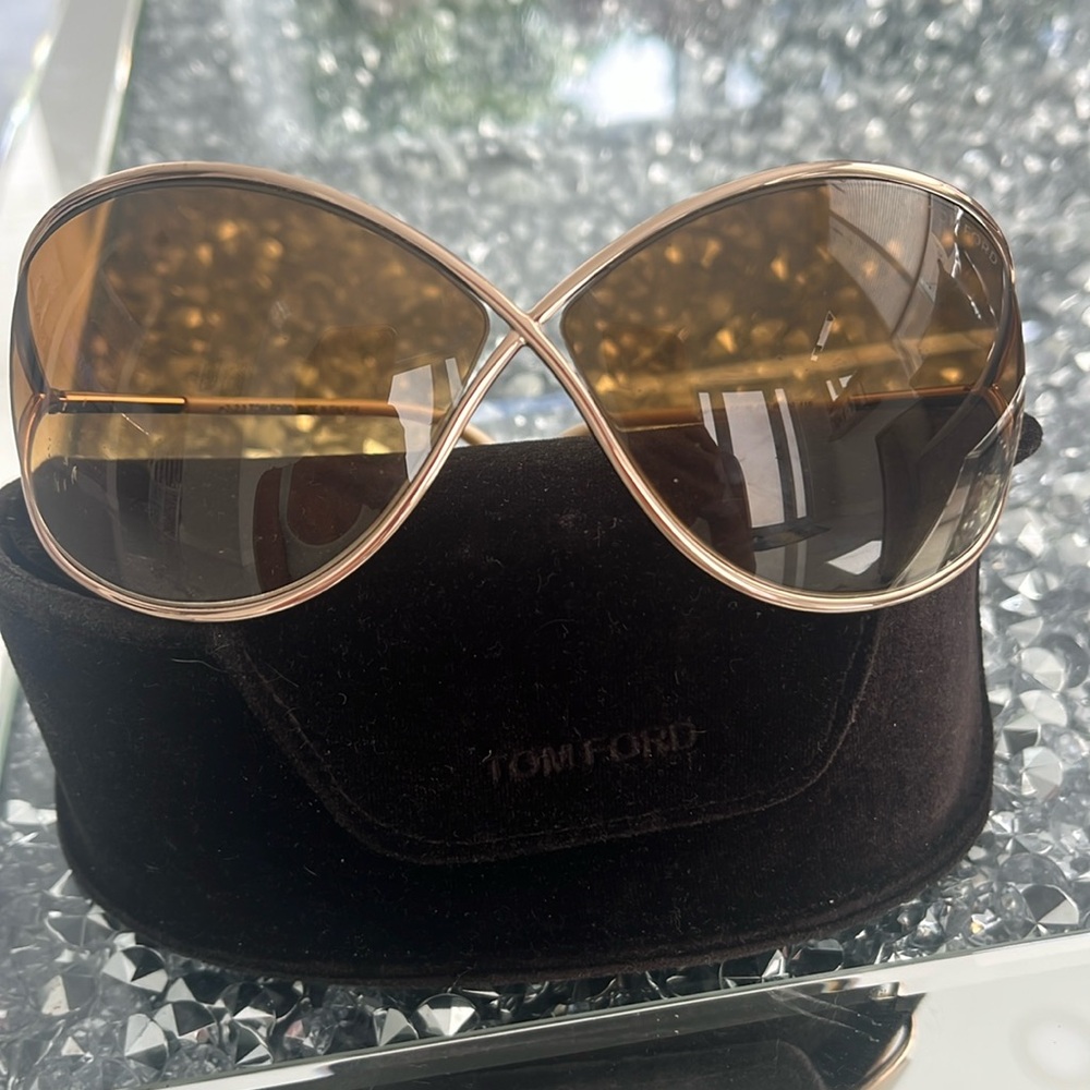 Tom Ford Gold Miranda Sunglasses